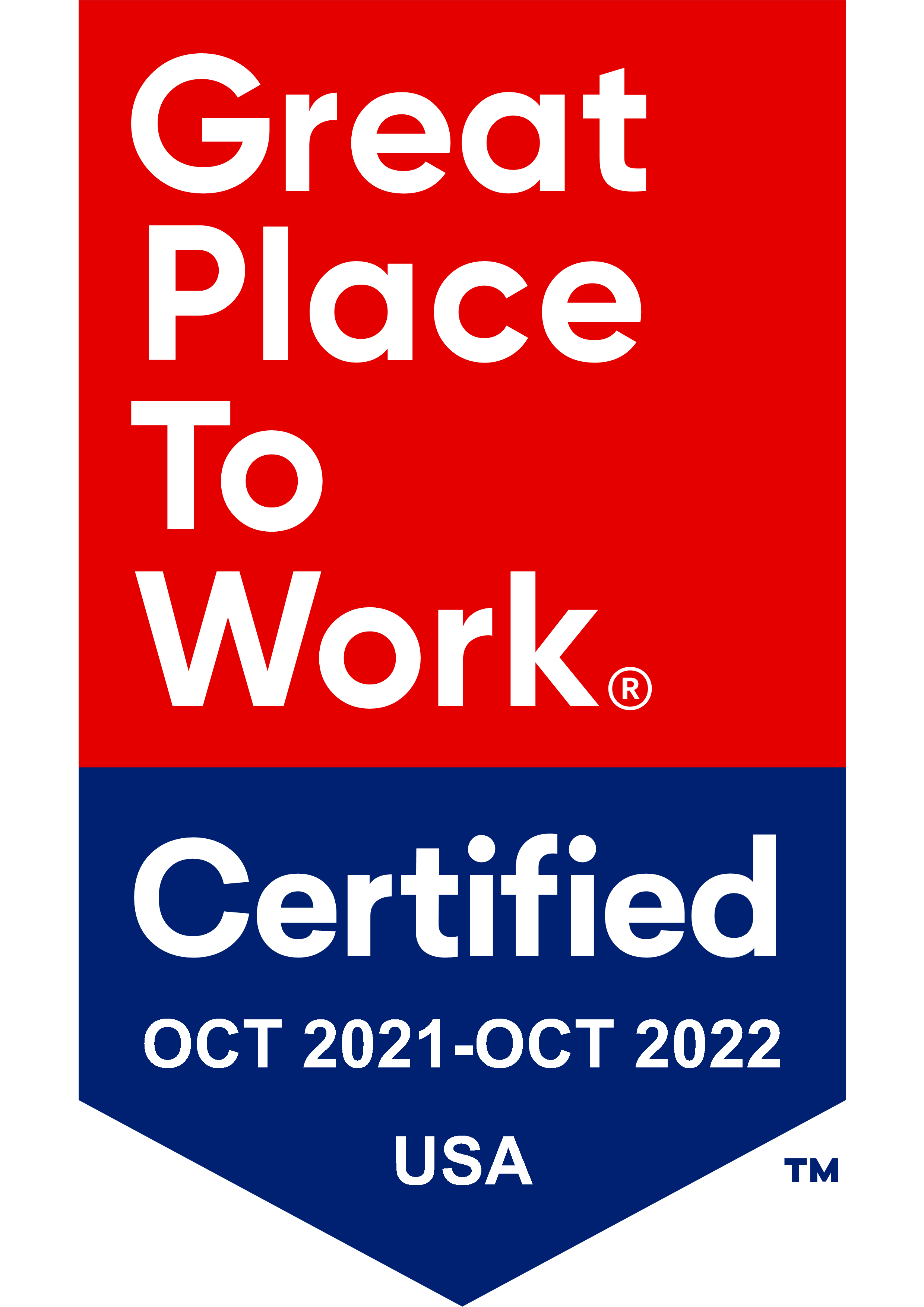 Illustration of Great Place to Work® Certifief Badge